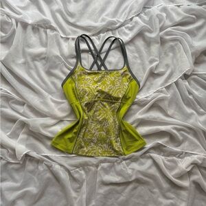 Lands' End Shaped Tankini Swim Top with Criss Cross Straps